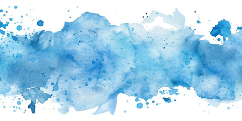 Obraz premium Abstract light blue watercolor vector illustration isolated on white background