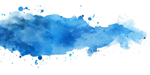 Obraz premium Abstract light blue watercolor vector illustration isolated on white background