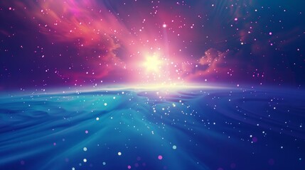 glowing universe with a soft light surreal background wallpaper, art awesome 3D concept for designer