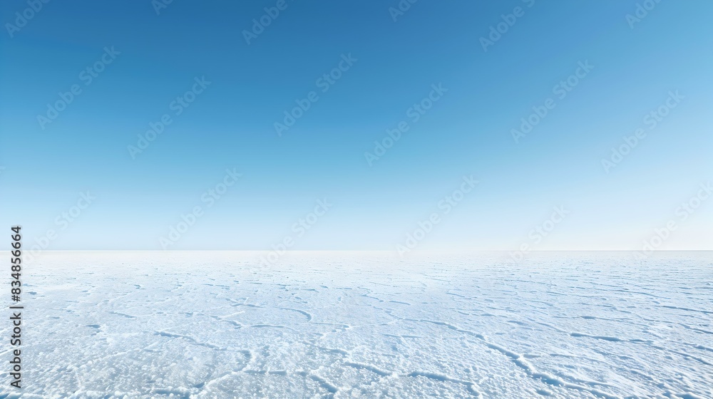 Wall mural vast salt plain its white