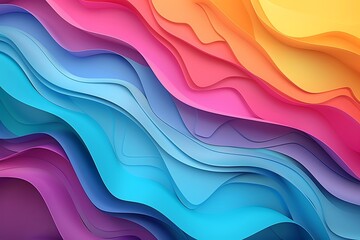 Fototapeta premium A colorful paper cut out