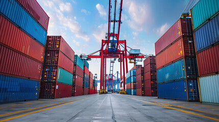 A ship for transporting cargo containers and also unloading it at the docks of a cargo port. AI Generated