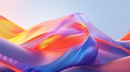 A bold futuristic graphic showcasing abstract patterns in a dynamic composition The vivid colors and sharp lines reflect a modern aesthetic, creating a striking visual impact