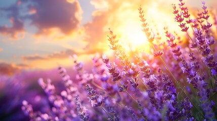 lavender at sunset purple img