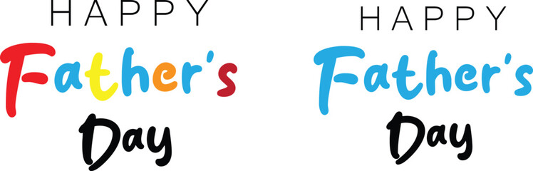 Father's day lettering for Gift card. Vintage Typography, great design for any purposes. Modern calligraphy template. Celebration quote. Handwritten text postcard. eps10