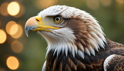 Obraz premium Close up side of eagle