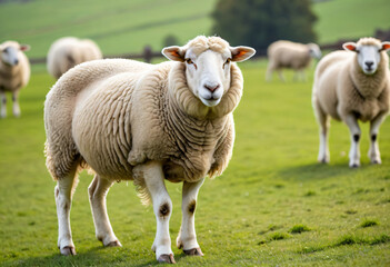 Fototapeta premium Sheep in farm