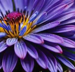 Obraz premium close up of purple flower, pink, macro, garden, bloom, flora, summer, petal, close-up, closeup, blossom, floral, petals, spring