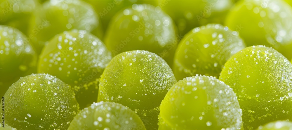 Canvas Prints Lime green, sugar coated, dome shaped, sour gummies