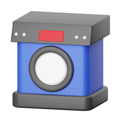 washing machine 3D icon