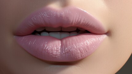 Obraz premium Highres background showcasing realistic lip anatomy with soft textures and subtle shading for a lifelike effect.