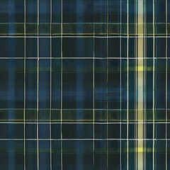 Plaid Pattern, Blue and Green Tones, Textured Background