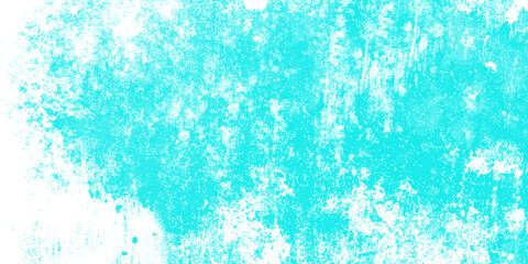 Cyan abstract grunge old concrete wall texture stain isolated overlay decorative vintage background.