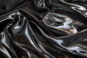 Black satin silk, elegant fabric for backgrounds