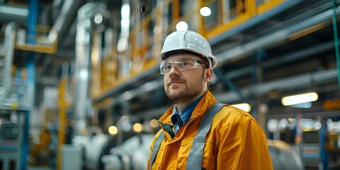 Leveraging Technology for Safety and Efficiency in Modern Industrial Engineering. Concept Industrial Safety, Efficiency Improvement, Technology Integration, Risk Mitigation, Engineering Innovation