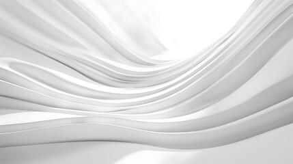 Obraz premium A white curtain with a shadow on the wall