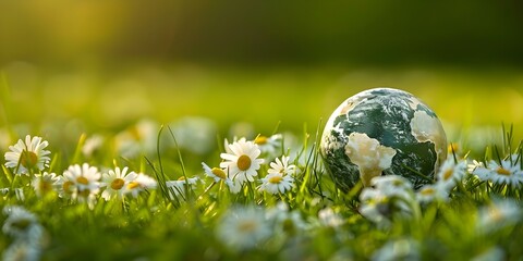 Highlighting the significance of cherishing and protecting nature on Earth Day. Concept Earth Day Celebration, Nature Conservation, Environmental Awareness, Sustainable Living