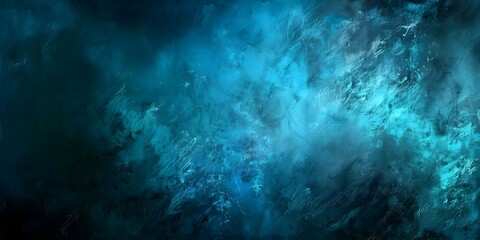 Transforming Black into Rich Dark Blue Hues with Oil Painting on Canvas. Concept Oil Painting, Black to Blue Transformation, Dark Blue Hues, Canvas Art, Color Transformation