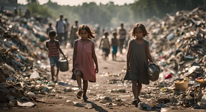 Children in poverty.