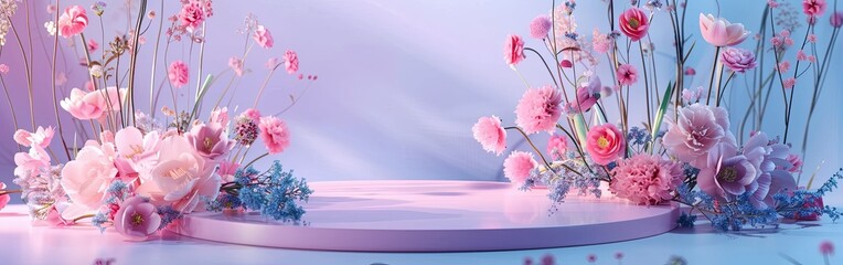 Elegant Cosmetic Display Podium for High-End Products