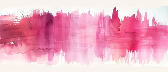 Pink paint abstract on white background