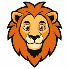 Colorful illustration of a majestic lions head with bold colors and intricate features