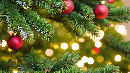 Macro christmas tree background