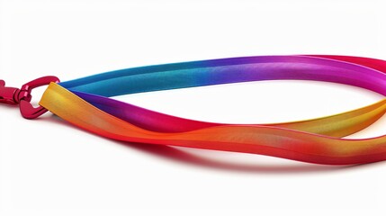 Colorful gradient lanyard with vibrant rainbow hues, ideal for holding ID badges, keys, or accessories. Perfect for events and daily use.