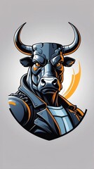 “Cybernetic Minotaur: The Metallic Guardian”