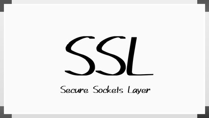 SSL のホワイトボード風イラスト