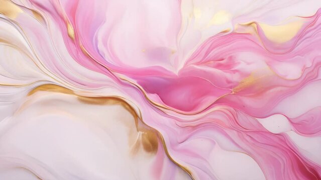 Liquid rose gold abstract background.