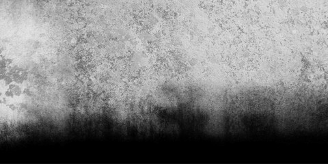 Black and white abstract grunge old concrete wall texture stain isolated overlay decorative vintage background.