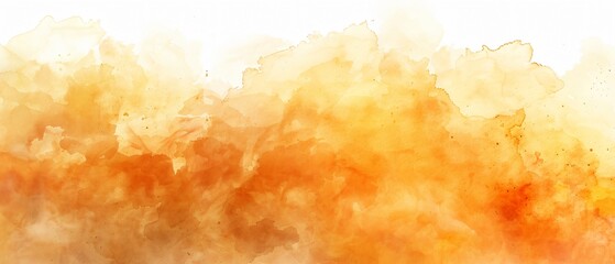 Yellow and orange cloud on white background