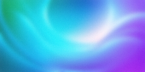 Abstract gradient background with a harmonious blend of cool tones. This image features a transition from soothing turquoise and aqua greens to vibrant purples and soft blues