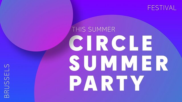 Fancy Modern Gradient Event Title Intro