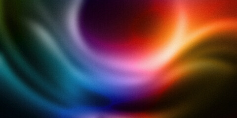 A rich and captivating gradient background featuring a smooth blend of deep green, blue, purple, red, and orange hues. The colors transition fluidly, creating a mesmerizing and dramatic visual effect