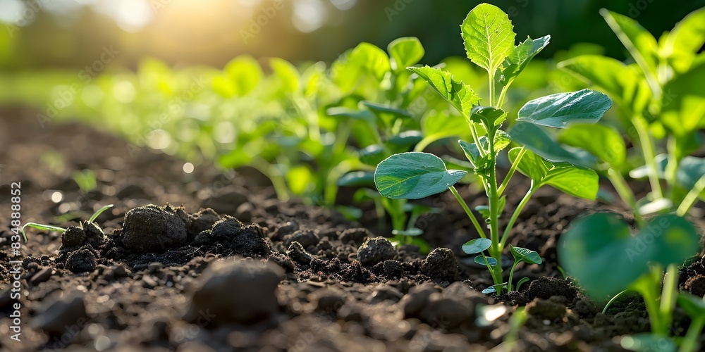 Aufkleber reviving traditional crop rotation practices for improved soil health and pest management. concept t