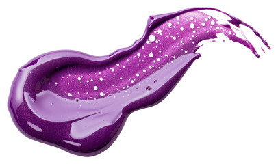 PNG Drops of nail polish purple white background splattered.