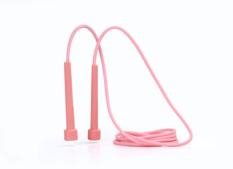 skipping rope isolated on white background