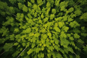 Green Prisms Fish-Eye Views of Forest Geometry