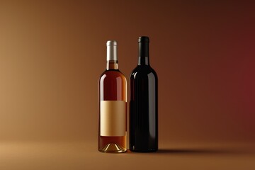 Abstract Elegance: Bottled Bordeaux Beauty