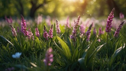 Obraz premium art abstract spring background or summer background with fresh g