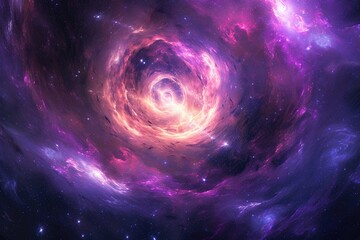 Obraz premium Cosmic Cognition: Capturing the Essence of a Galaxy's Thoughts