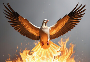 The Holy Spirit's fiery descent at Pentecost: Empowering the apostles to proclaim the Gospel with conviction and faith