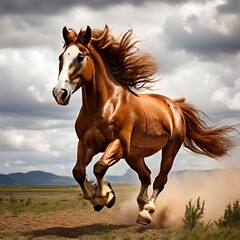 Obraz premium Equestrian Splendor: Capturing the Essence of Horses in the Wild