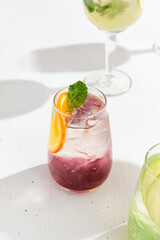 Refreshing Berry Lemonade with Mint Garnish - Perfect Summer Beverage