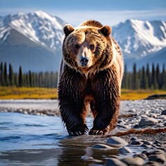 Alaska: Grizzly Bears Roaming the Coastal Wilderness