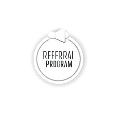 referral program text information sign