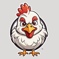 Chicken Cartoon Design Very Cool