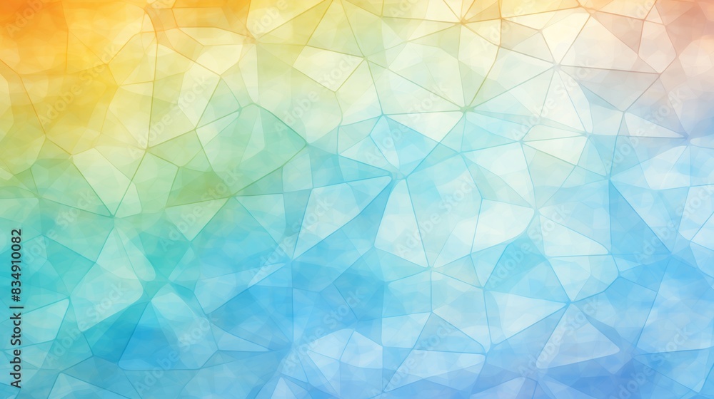 Poster pastel geometric shapes - abstract design elements in soft colors for background or print material
